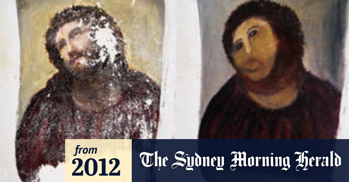 The world's worst art restoration or 'street art by seniors'?
